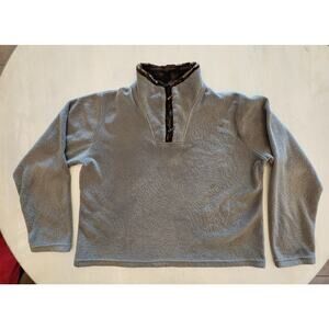 Wooly Bully Wear Women's Pullover SZ XL Green Fleece